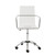 Homeroots Office 20.52" X 22.01" X 39.49" Clear Office Chair with Chromed Steel Base