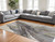 8' X 10' Green and Brown Abstract Power Loom Area Rug