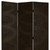Homeroots Home Decor 1 x 48 x 72 Black Wood Canvas Screen, Black and Gold Finish, 4 Panel