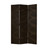 Homeroots Home Decor 1 x 48 x 72 Black Wood Canvas Screen, Black and Gold Finish, 4 Panel