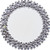 Round Faux Crystal Bling Framed Accent Mirror