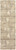 8' Brown and Ivory Abstract Distressed Runner Rug