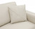 Homeroots Living Room Beige Deco Tufted Italian Leather Modular L Shaped Two Piece Corner Sectional, Beige