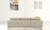 Homeroots Living Room Beige Deco Tufted Italian Leather Modular L Shaped Two Piece Corner Sectional, Beige