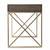 Modern Gray and Gold Writing Desk with Storage - 808230103665