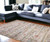 9' X 13' Gray and Brown Oriental Non Skid Area Rug