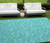 10' X 14' Turquoise Geometric Washable Non Skid Indoor Outdoor Area Rug