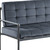 Homeroots 51" Gray Tufted Velvet And Gray Love Seat
