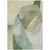 10' X 14' Artichoke Green And Taupe Abstract Washable Indoor Outdoor Area Rug
