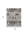 5' X 8' Gray and Ivory Abstract Power Loom Area Rug