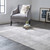 7' X 10' Gray and Ivory Abstract Non Skid Area Rug