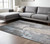 8' X 10' Gray and Ivory Abstract Non Skid Area Rug