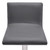 Adjustable Grey Faux Leather Walnut and Stainless Swivel Bar Stool - 606114634430