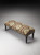 Homeroots Living Room Jute Upholstered Bench