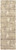 8' Gray Ivory And Tan Abstract Distressed Runner Rug