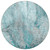 8' Round Gray and Ivory Round Abstract Washable Non Skid Indoor Outdoor Area Rug
