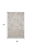 8' X 10' Tan Silver And Gray Quatrefoil Area Rug