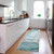 8' Runner Gray and Ivory Abstract Washable Non Skid Indoor Outdoor Runner Rug