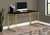 Homeroots Modern Gold and Walnut Finish Computer Desk