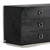 26" Black Crocodile Mdf Dresser - 689805029975