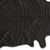 6' X 7' Black Cowhide Handmade Area Rug