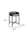 Homeroots Living Room 24" Round End Table, Black Melamine Veneer
