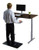 Gray Bamboo Dual Motor Electric Office Adjustable Computer Desk - 808230003576