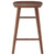 Homeroots Living Room 26" Dark Brown Solid Wood Counter Stool, Dark Brown