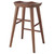 Homeroots Living Room 26" Dark Brown Solid Wood Counter Stool, Dark Brown