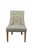 Homeroots Living Room 28" Taupe 100% Polyester Solid Color Side Chair
