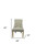 Homeroots Living Room 28" Taupe 100% Polyester Solid Color Side Chair