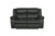 Homeroots Furniture Gray Loveseat, Gray Finish, 64 x 36 x 40 Inches