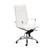 26.38" X 27.56" X 45.87" High Back Office Chair in White with Chromed Steel Base - 4512839461274
