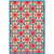 10' X 13' Blue and Beige Oriental Stain Resistant Indoor Outdoor Area Rug