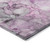 3' X 5' Gray and Purple Abstract Washable Non Skid Indoor Outdoor Area Rug