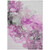 3' X 5' Gray and Purple Abstract Washable Non Skid Indoor Outdoor Area Rug