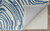 8' X 11' Blue and Ivory Wool Geometric Hand Tufted Non Skid Area Rug