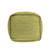 18" Citron and Natural Cotton And Jute Cube Pouf Ottoman