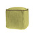 18" Citron and Natural Cotton And Jute Cube Pouf Ottoman