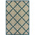 8' x 10' Blue and Gray Geometric Stain Resistant Indoor Outdoor Area Rug