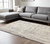 7' X 10' Gray and Ivory Abstract Area Rug