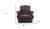 35" Retro Brown Top Grain Leather And Steel Patchwork Club Chair - 606114462774