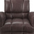 35" Retro Brown Top Grain Leather And Steel Patchwork Club Chair - 606114462774