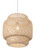 Homeroots Lighting Natural Boho Weave Ceiling Lamp