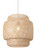 Homeroots Lighting Natural Boho Weave Ceiling Lamp