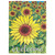 Sunflowers Welcome Garden Print Flag