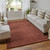 8' X 11' Orange And Red Wool Hand Woven Stain Resistant Area Rug