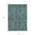 10' X 14' Turquoise Oriental Washable Non Skid Indoor Outdoor Area Rug
