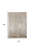 8' X 11' Taupe Ivory And Gold Abstract Area Rug With Fringe
