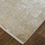 8' X 11' Taupe Ivory And Gold Abstract Area Rug With Fringe